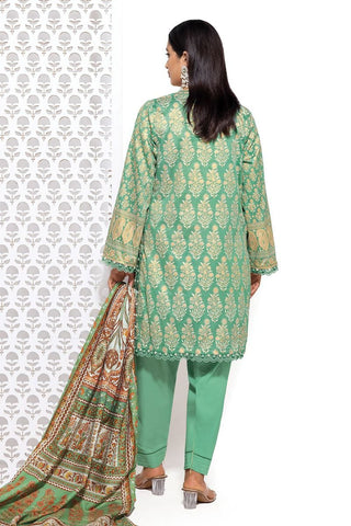 Khaadi Unstitched embroidered Lawn suit-7933
