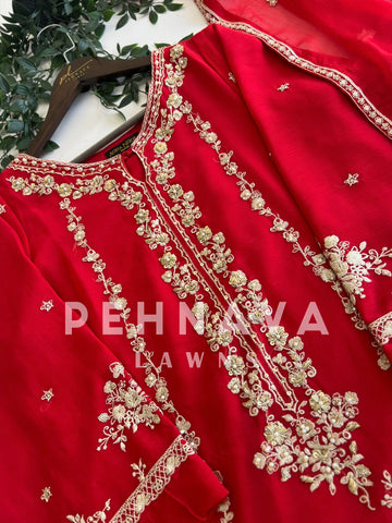 Premium Agha Noor’s Chiffon Suit-1623