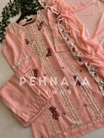 Premium Agha Noor’s Chiffon Suit-1621