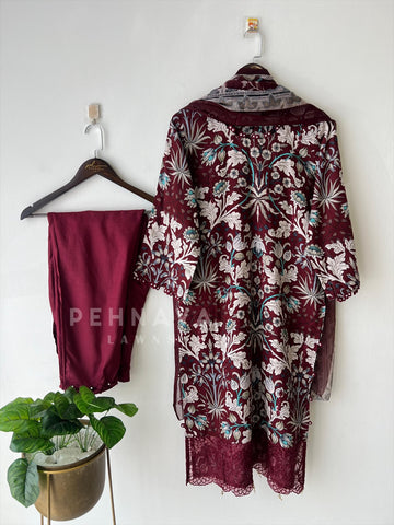 Floral Lawn Suit