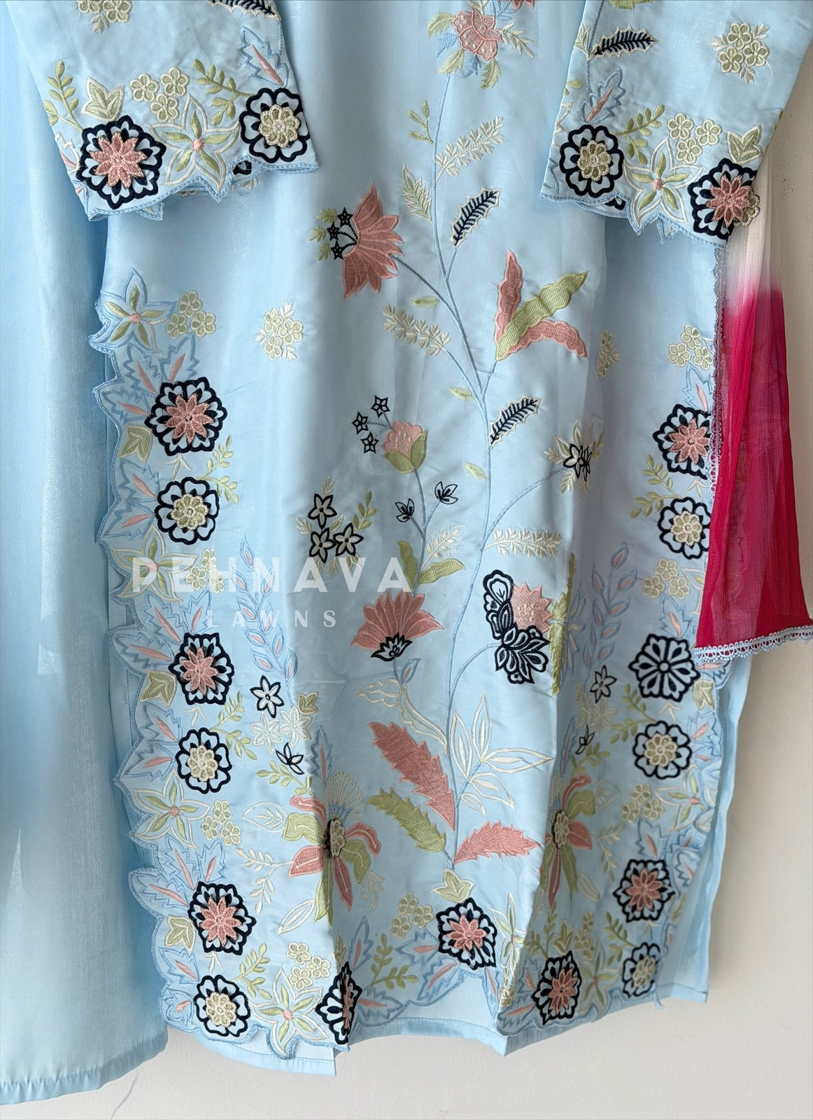Floral Embroidered Three Piece Set LRC 373