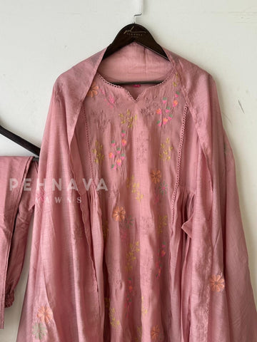 Floral Chanderi Ethnic suit 3187 JS16