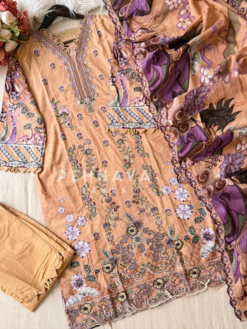 Printed Embroidered Ready to Wear Suit-2109