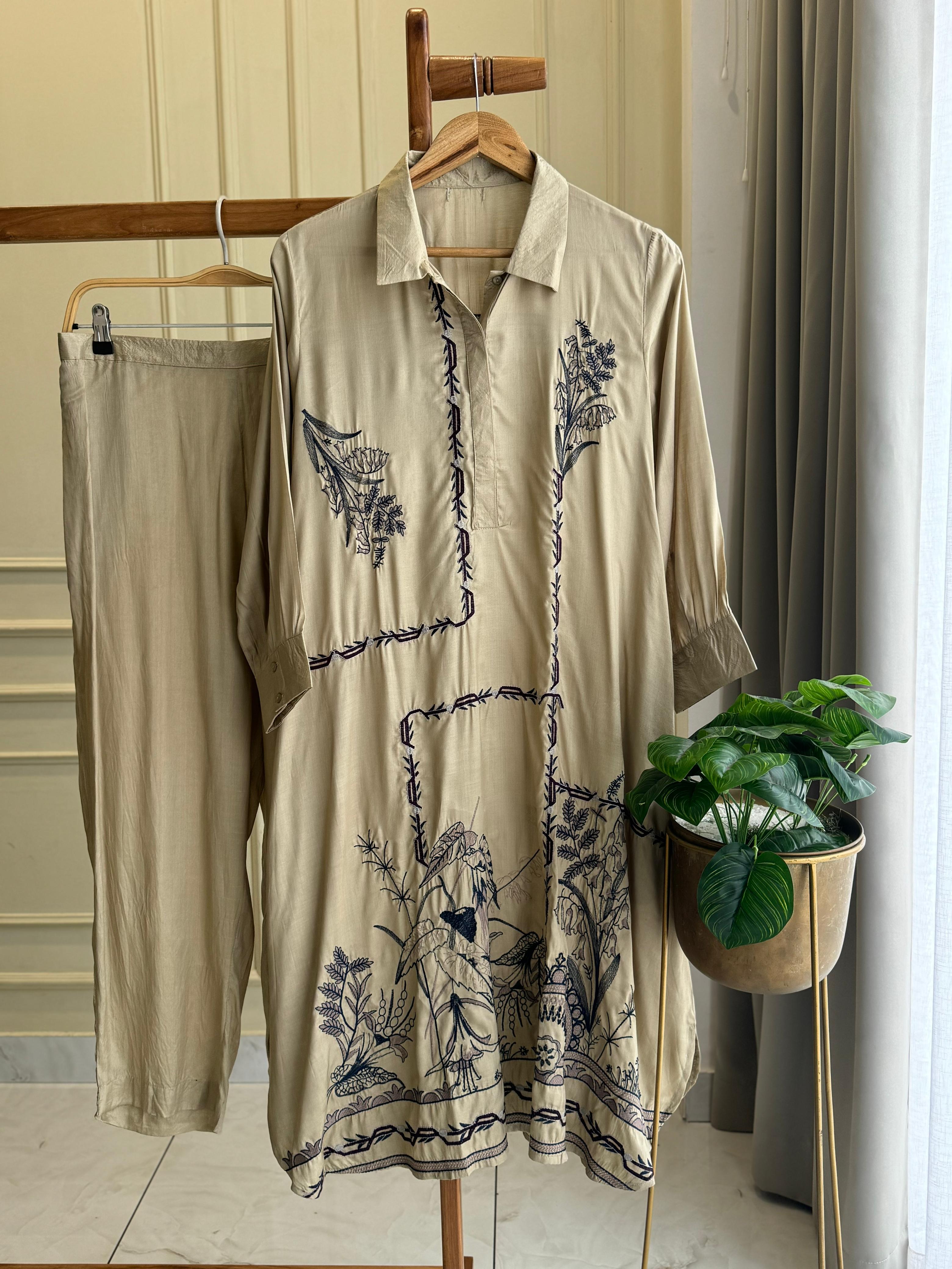 Premium Embroidery 2 Piece Co-od Set