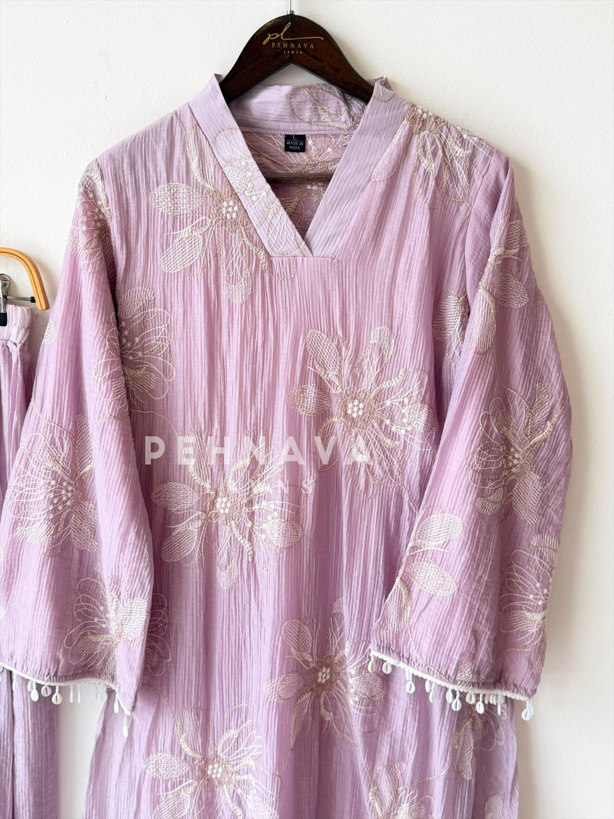 Soft Floral Embroidery Ensemble-4148 - Pehnava Lawns