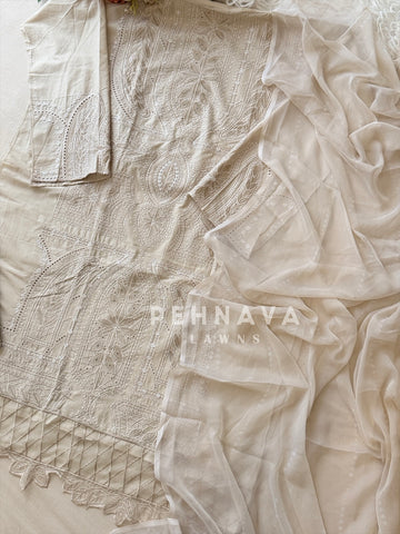 Embroidered Semi Stitched Suit 1915