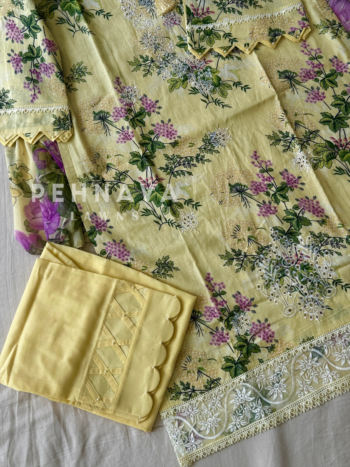 Unstitched  Lawn Suit-1401