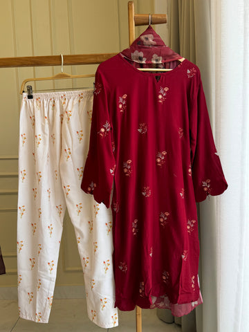 Stylish designer heavy embroidered tunic