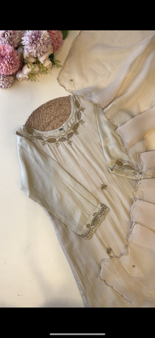 Silk Handworked straight cut suit