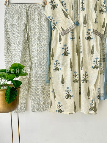 Signature Print Cotton Suit Set 12609