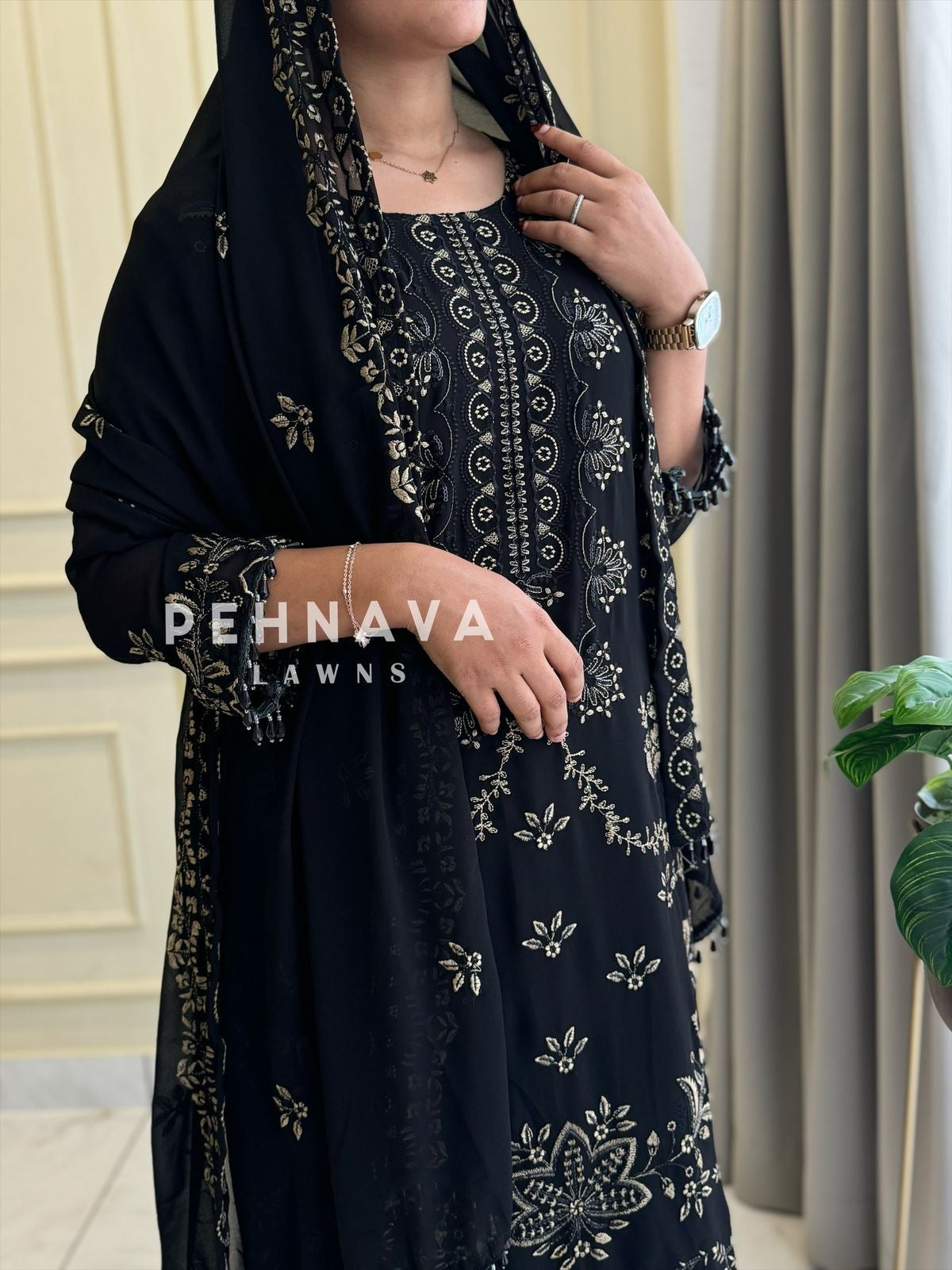 Heavy Embroidered Georgette Stylish Salwar