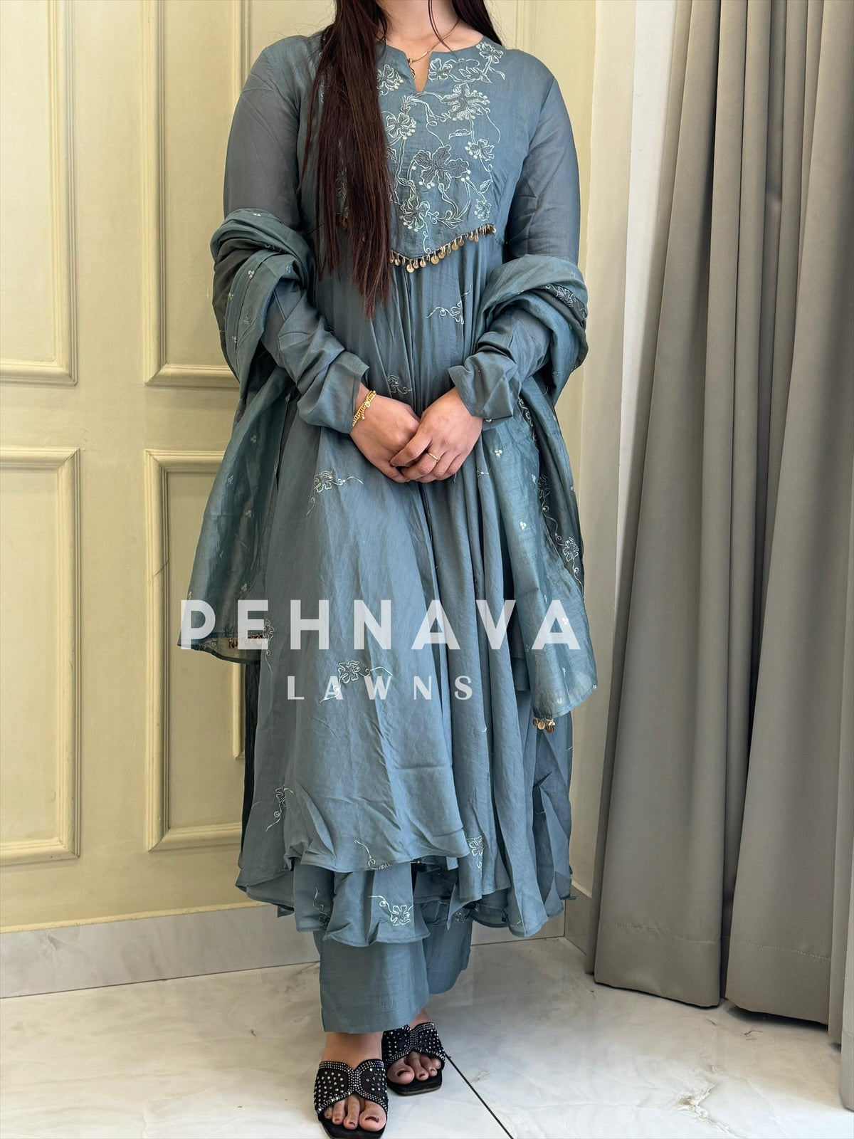 Anarkali Pastel Luxe Suit