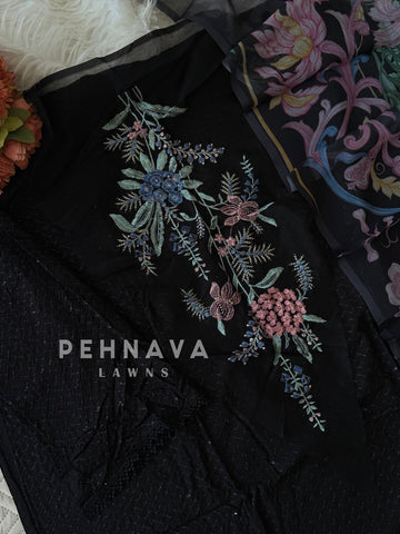 Embroidered Semi Stitched Suit 4089