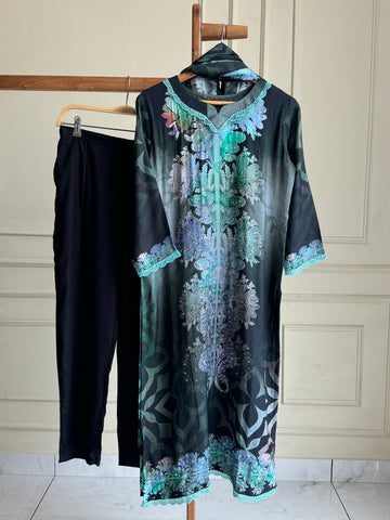 Muslin Hand detailed suit -M75