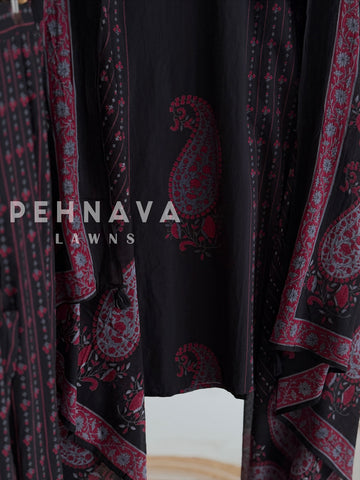 Paisley Printed Cotton Suit Set