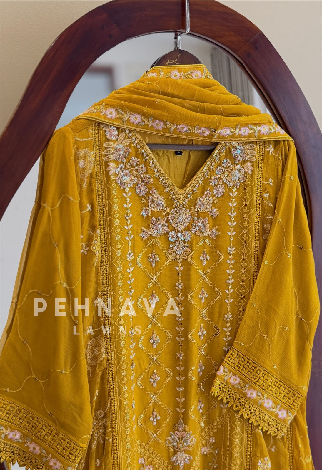 Agha Noor Formal Chiffon Ensemble