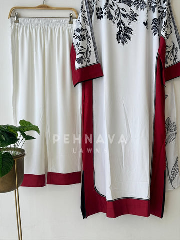 Premium Trendy Viscous Silk Tunic Set