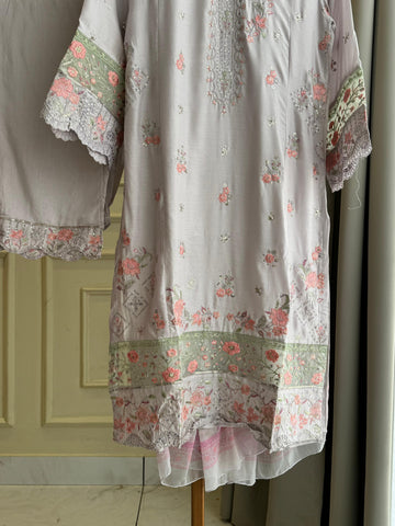 Premium Pure Lawn Embroidered Suit - 01