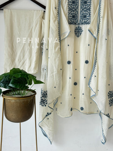 Soft checks  Embroidered Suit-6103 - Pehnava Lawns