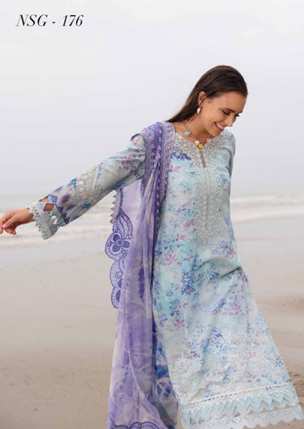 Gardenia Printed Lawn Suit-176