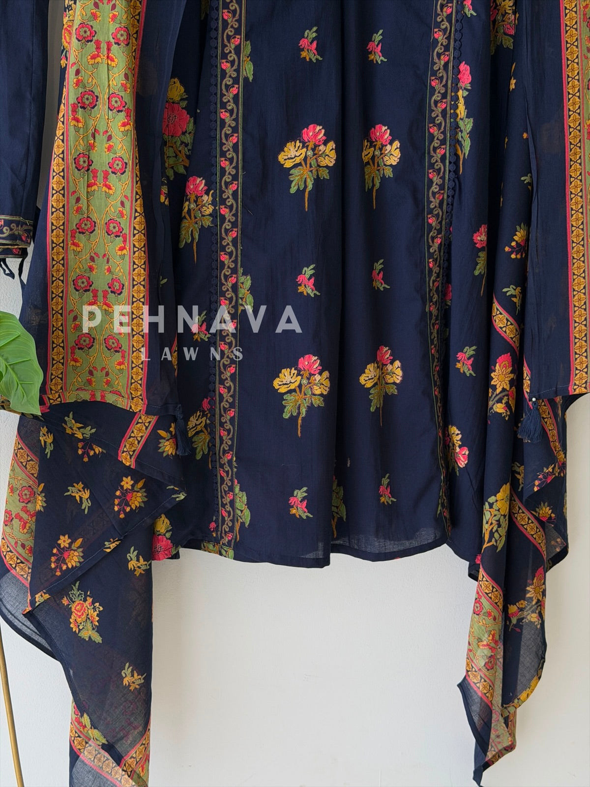 Pin-Tuck Floral Printed Suit 2596