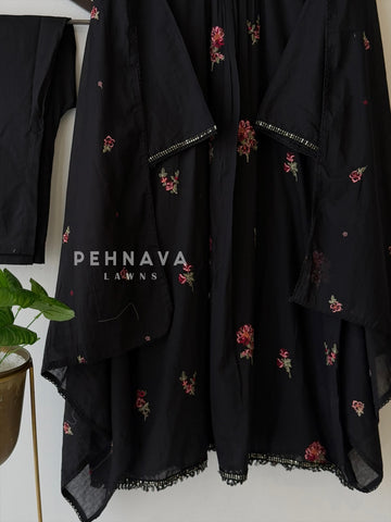 Neck Tassel Embroidered Suit-4163 - Pehnava Lawns