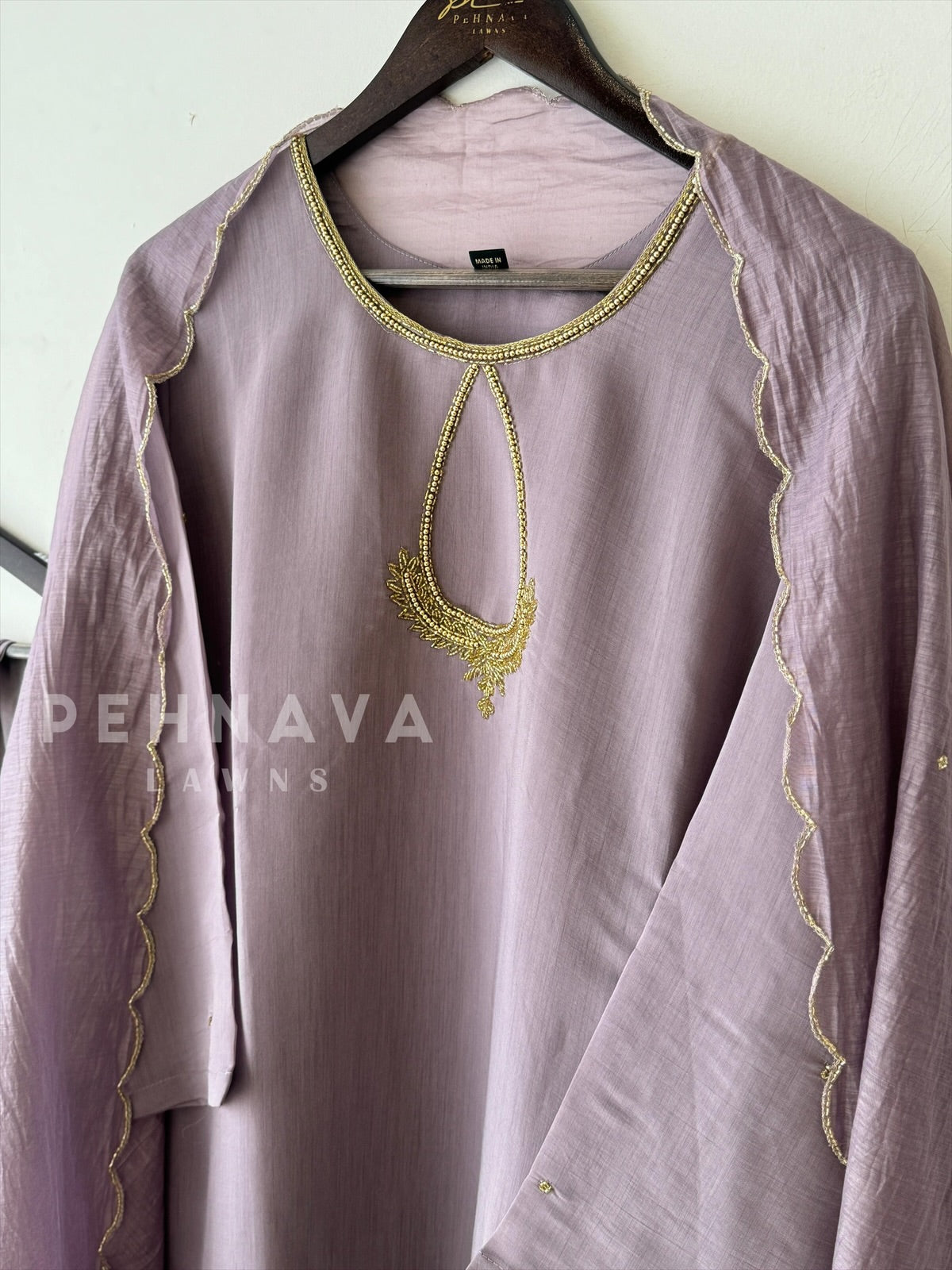 Handworked pastels Suit-3190 - Pehnava Lawns