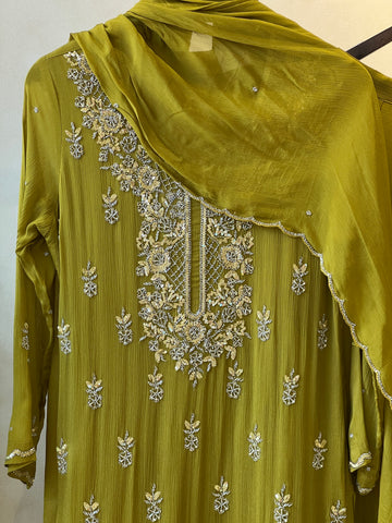 Premium hand worked sharara suit