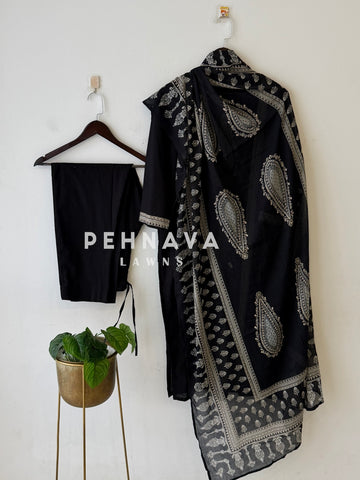 Cotton Printed Three Piece Set-13194