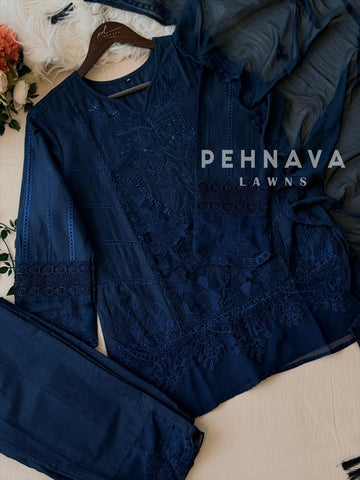 Cut Work Embroidered Suit (6-8 Days Delivery Time)