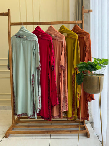 Muslin Designer Pattern Suit - Pehnava Lawns