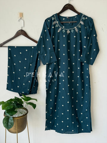 Doted Co-Ord Set-17997 - Pehnava Lawns