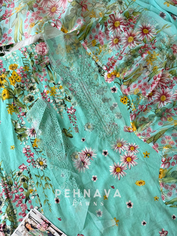 Signature Embroidered Unstitched Suit-1353A