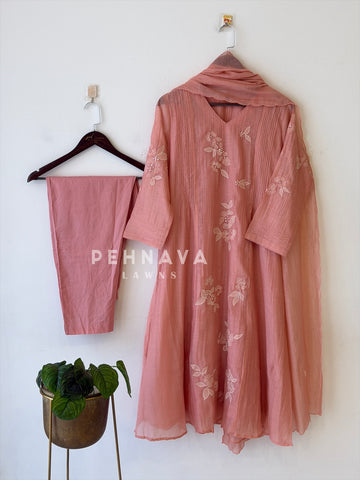 Bloom Pink-tuck Three Piece Set-N3024