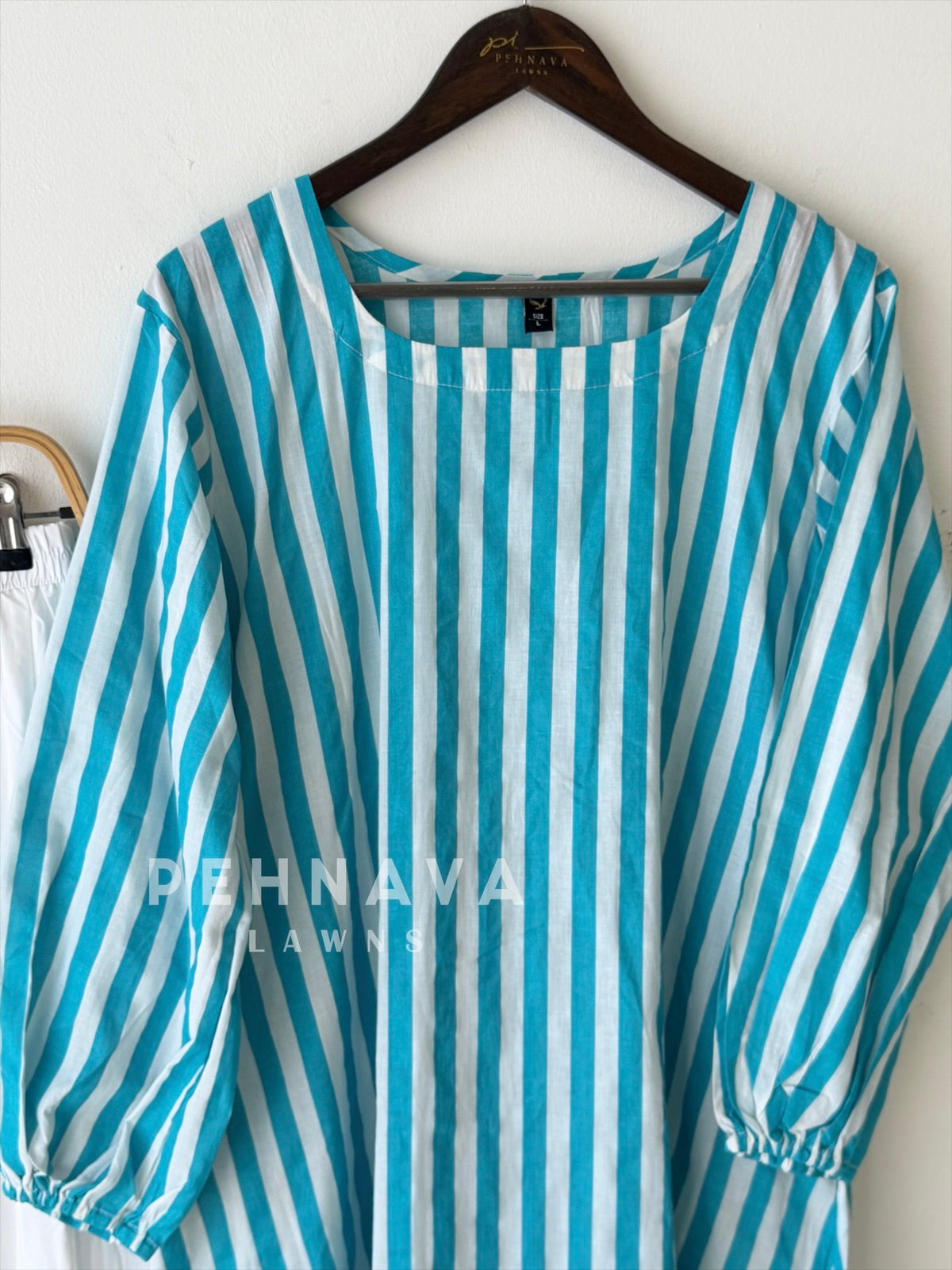 Back Tie-Up Striped Co-ord Set-cw 022