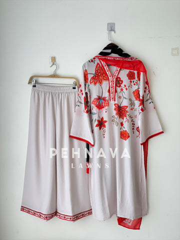 Premium Crepe Ethnic Suit. 6131 - Pehnava Lawns