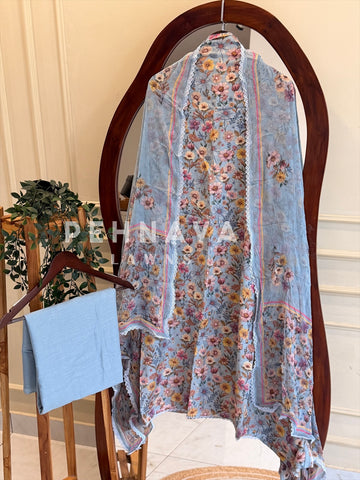 Floral Printed Unstitched Suit (Dispatch Time 4-5 Days)