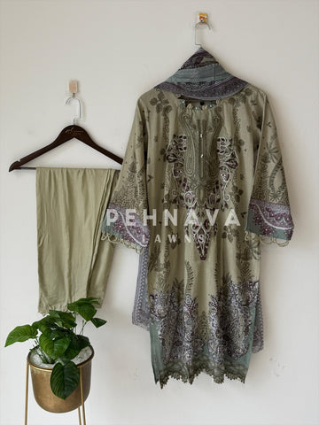 Floral Printed Ready to wear suit-1738
