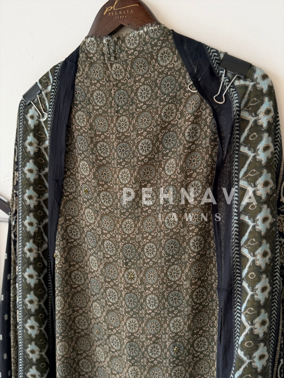 Ajrak Printed Unstitched Suit