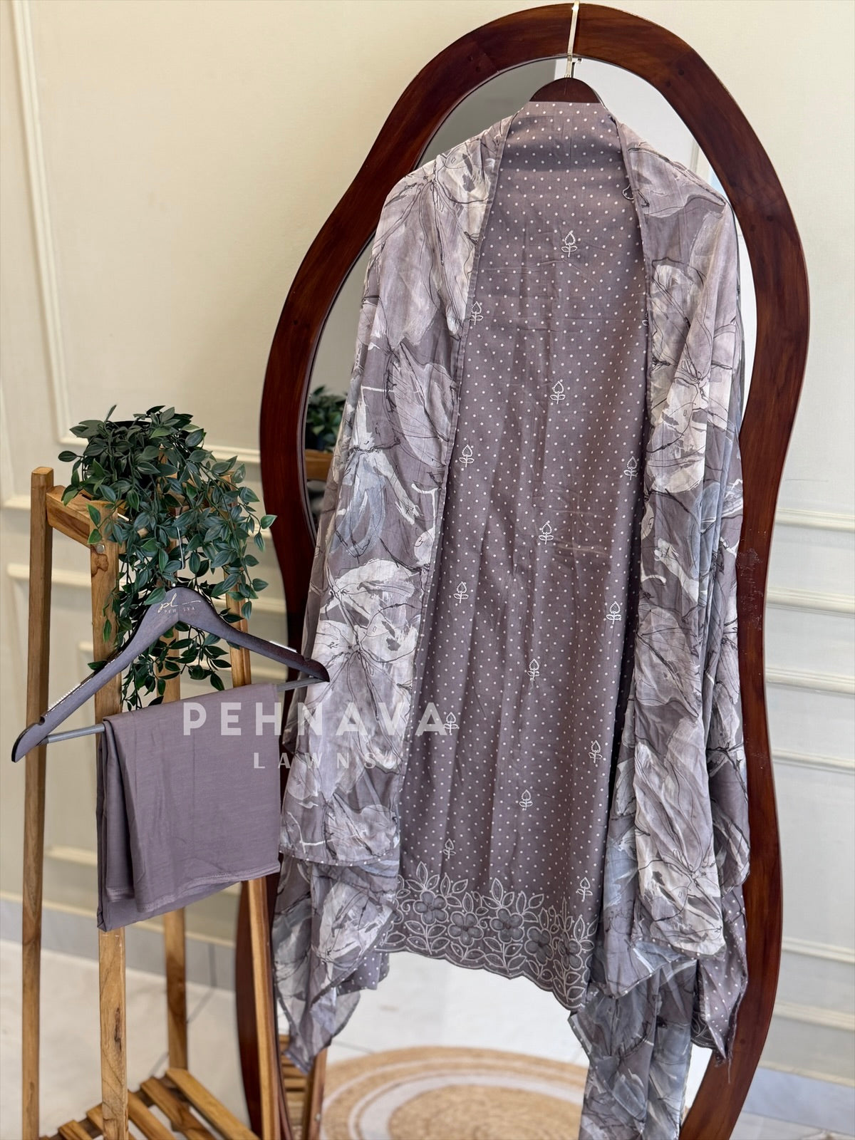 Floral Embroidered Unstitched Suit
