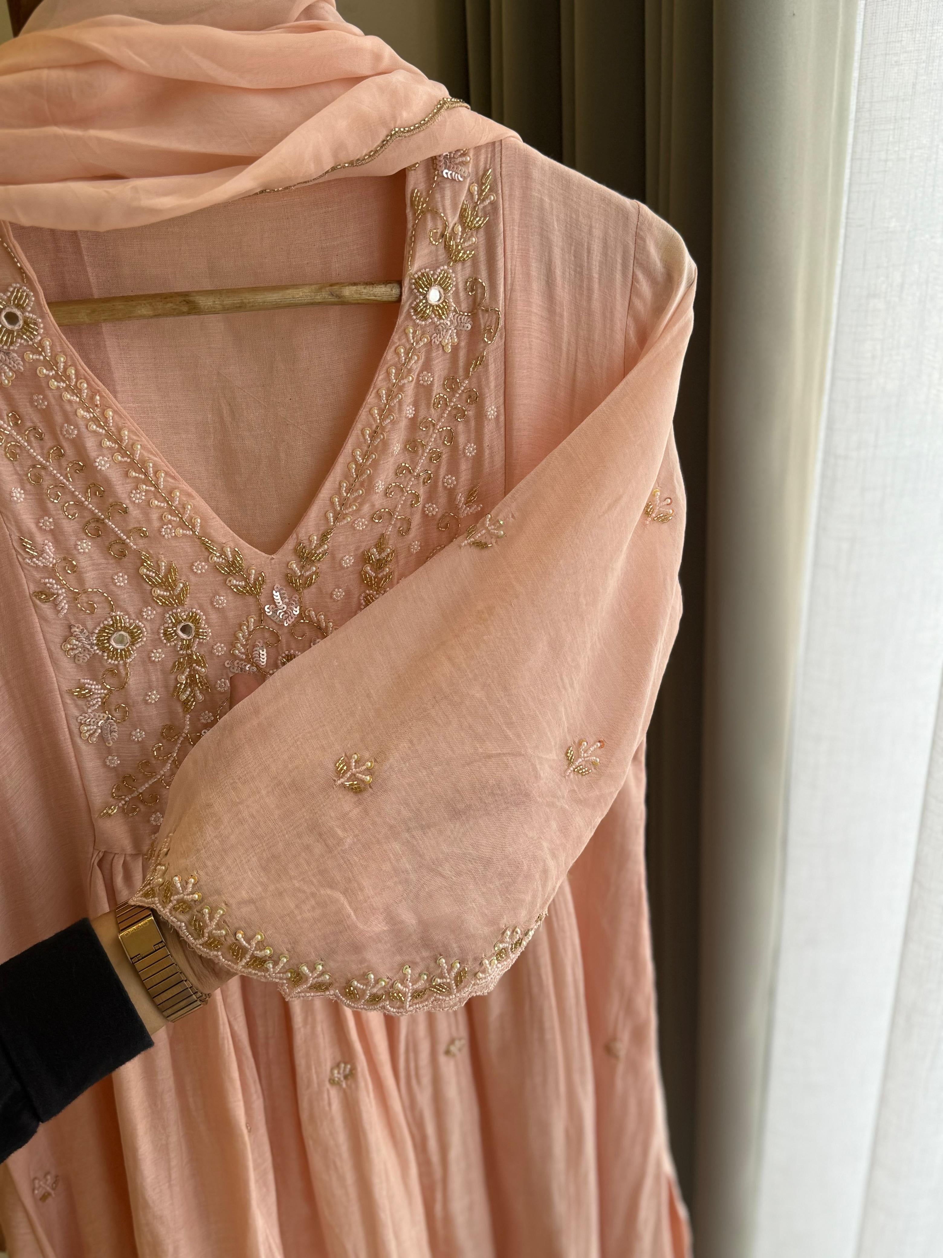 Mulchandheri Panel Cut Handwork Detailing Suit