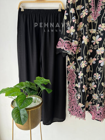 New Floral Embroidery Kurtha Suit