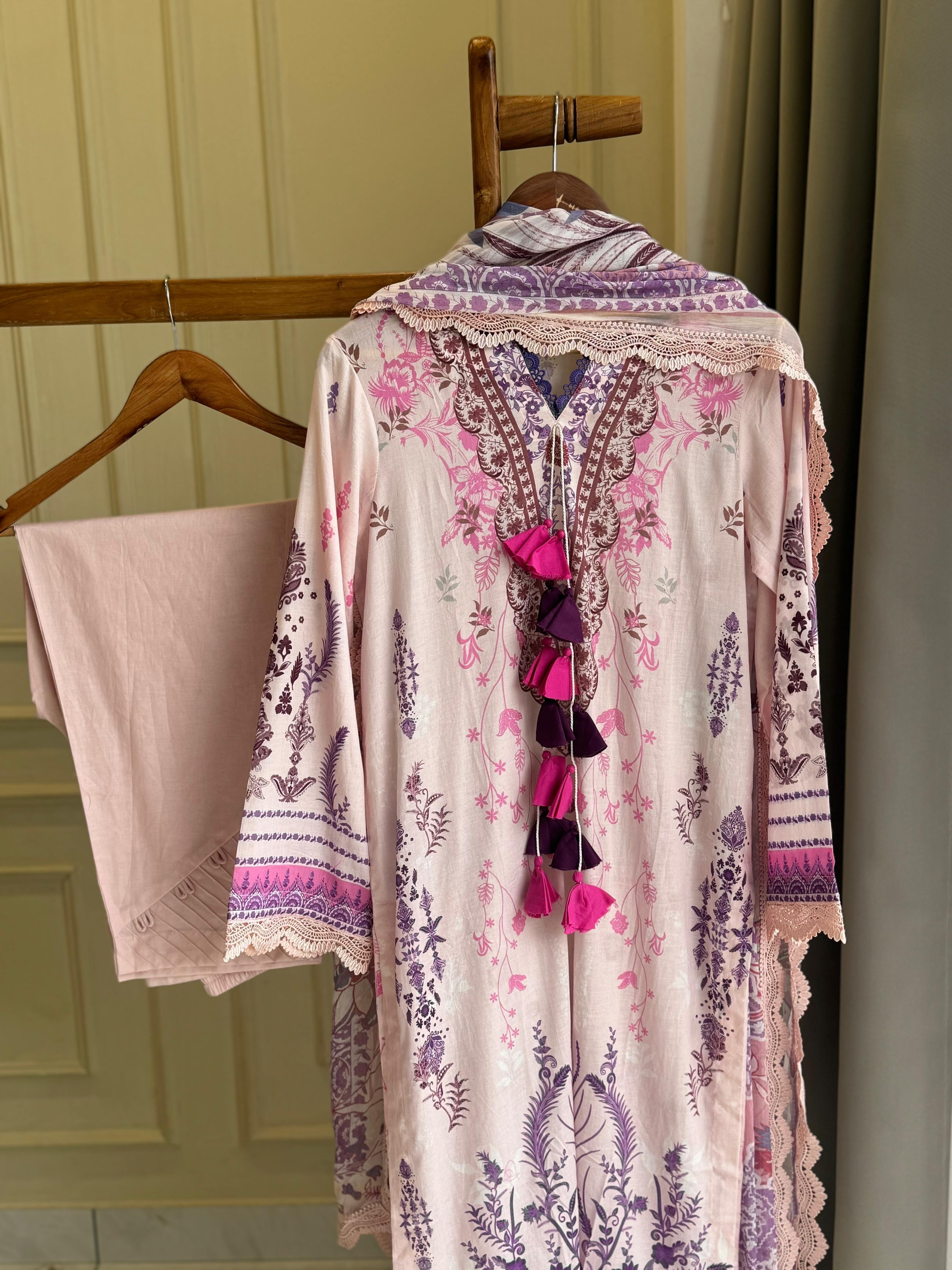 Casual Fit Lawn Suit- 08915