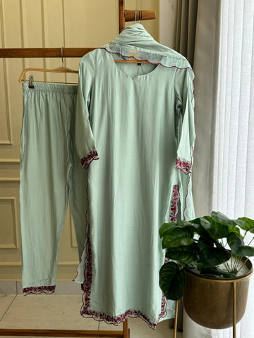 Muslin Designer Pattern Suit - Pehnava Lawns