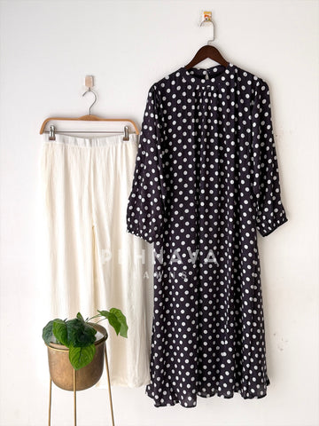 Polka Dot Printed Imported Suit 6176
