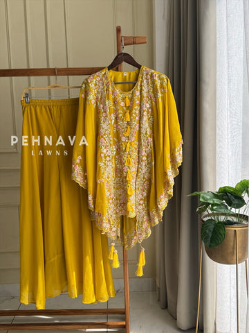 Georgette Party wear Tassel Detail Suit