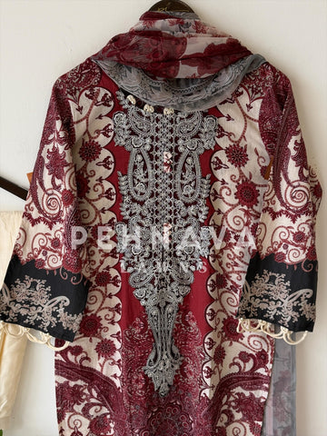 Floral Printed Ready to wear suit-1735