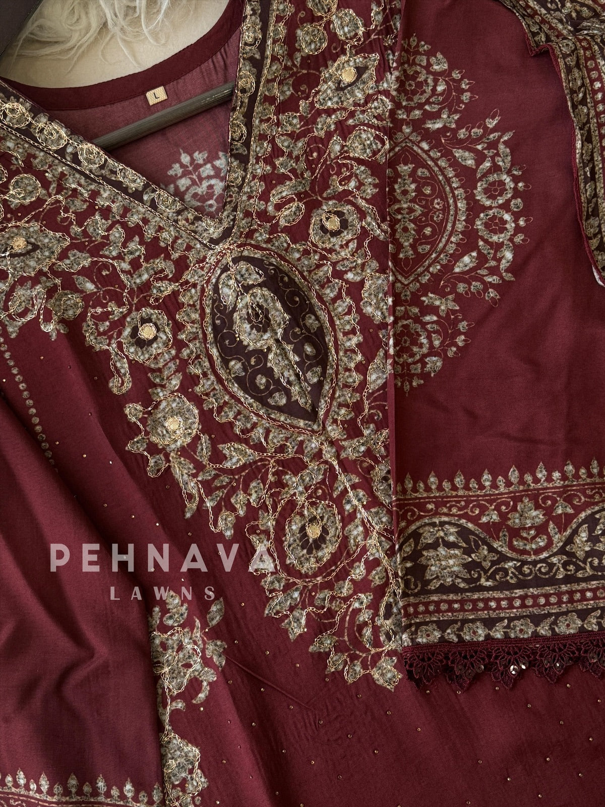 Muslin Unstitched Suit-KT-355 - Pehnava Lawns