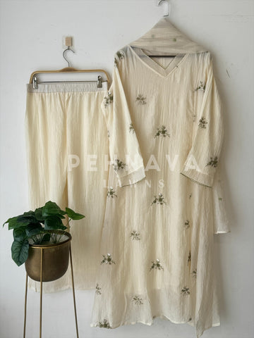 Imported Fabric A-line Suit - Pehnava Lawns