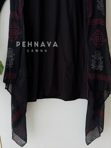 Minimal Embroidered Cotton Set-1304